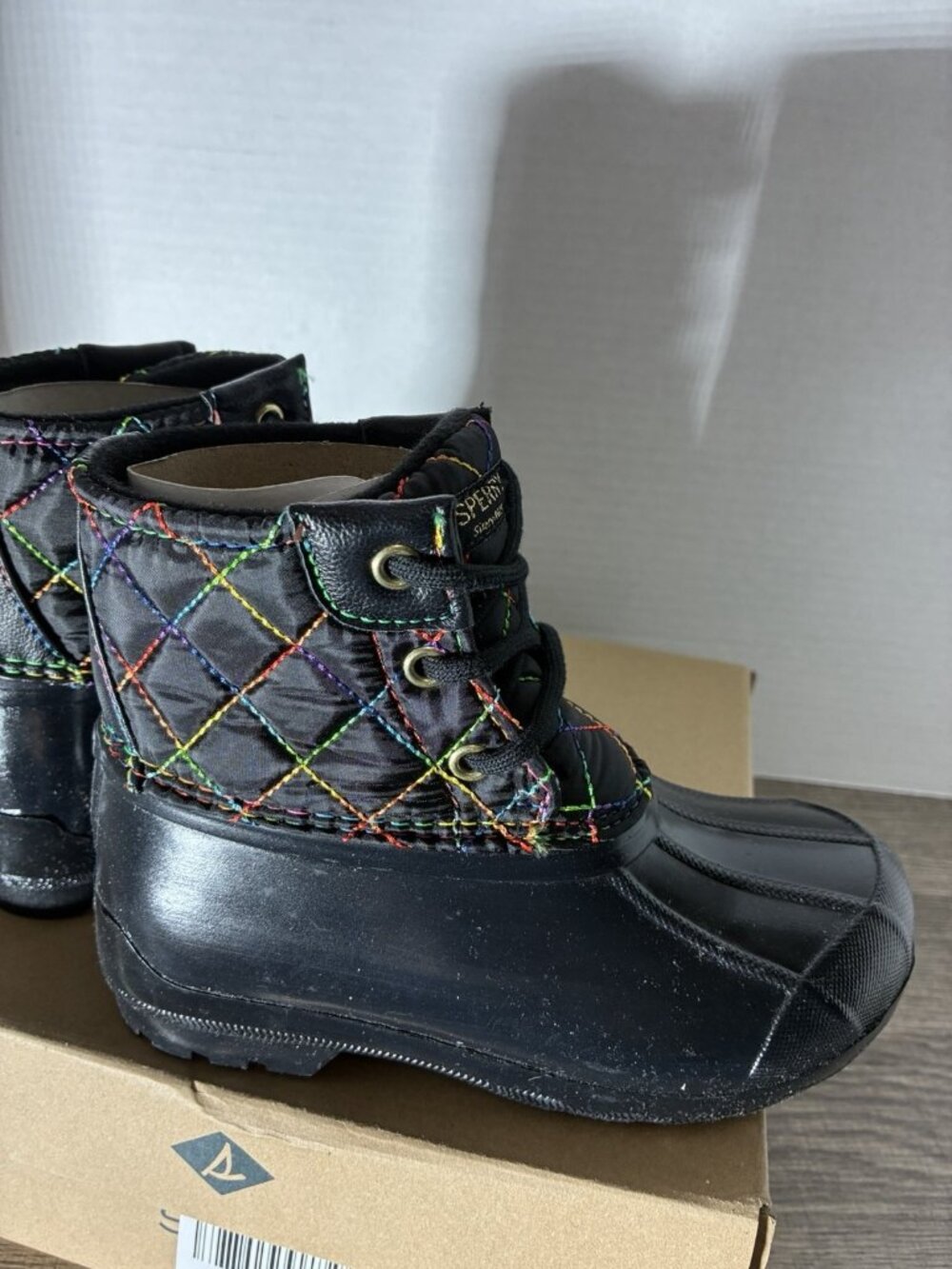 Sperry Port Boots For Girls In Black Size 11M Girls